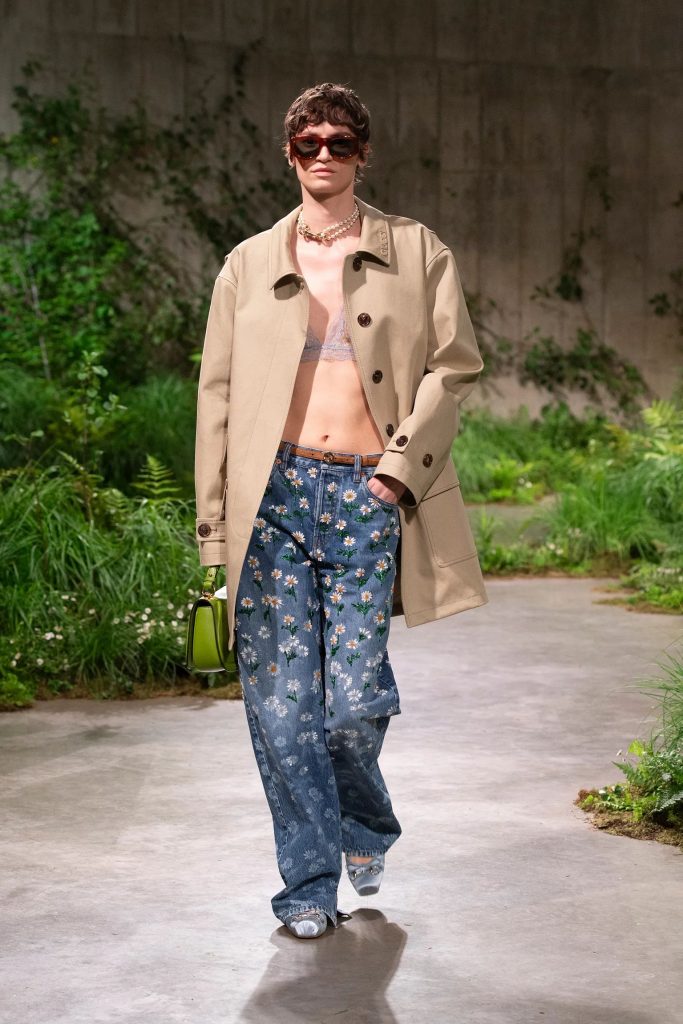 embroidered jeans