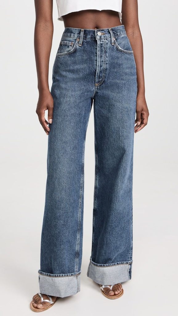 wide-leg jeans