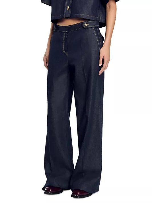 wide-leg jeans